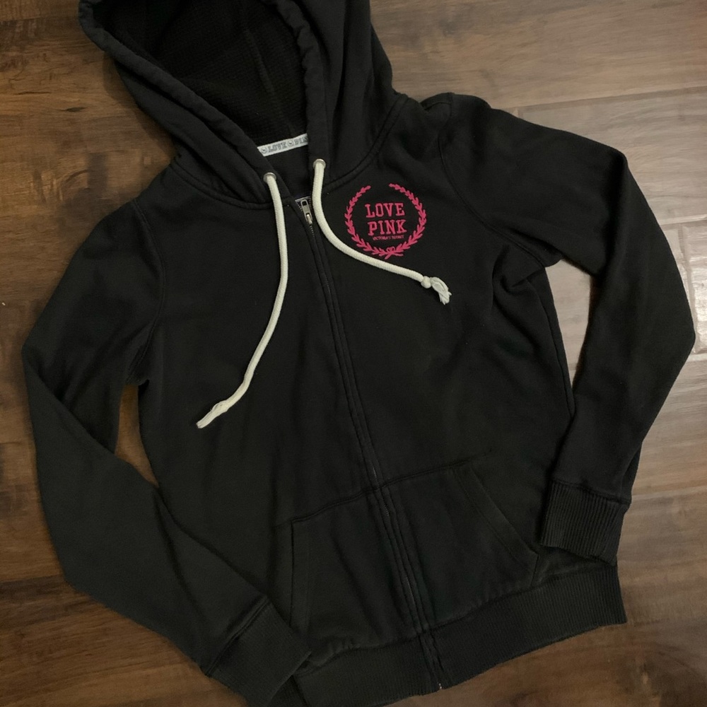 PINK Full Zip Thermal Hoodie